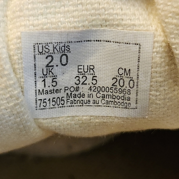 Vans Old Skool Electro Flames  Skateboarding Glow In Dark Sneakers Kids Size 2 - Picture 13 of 14